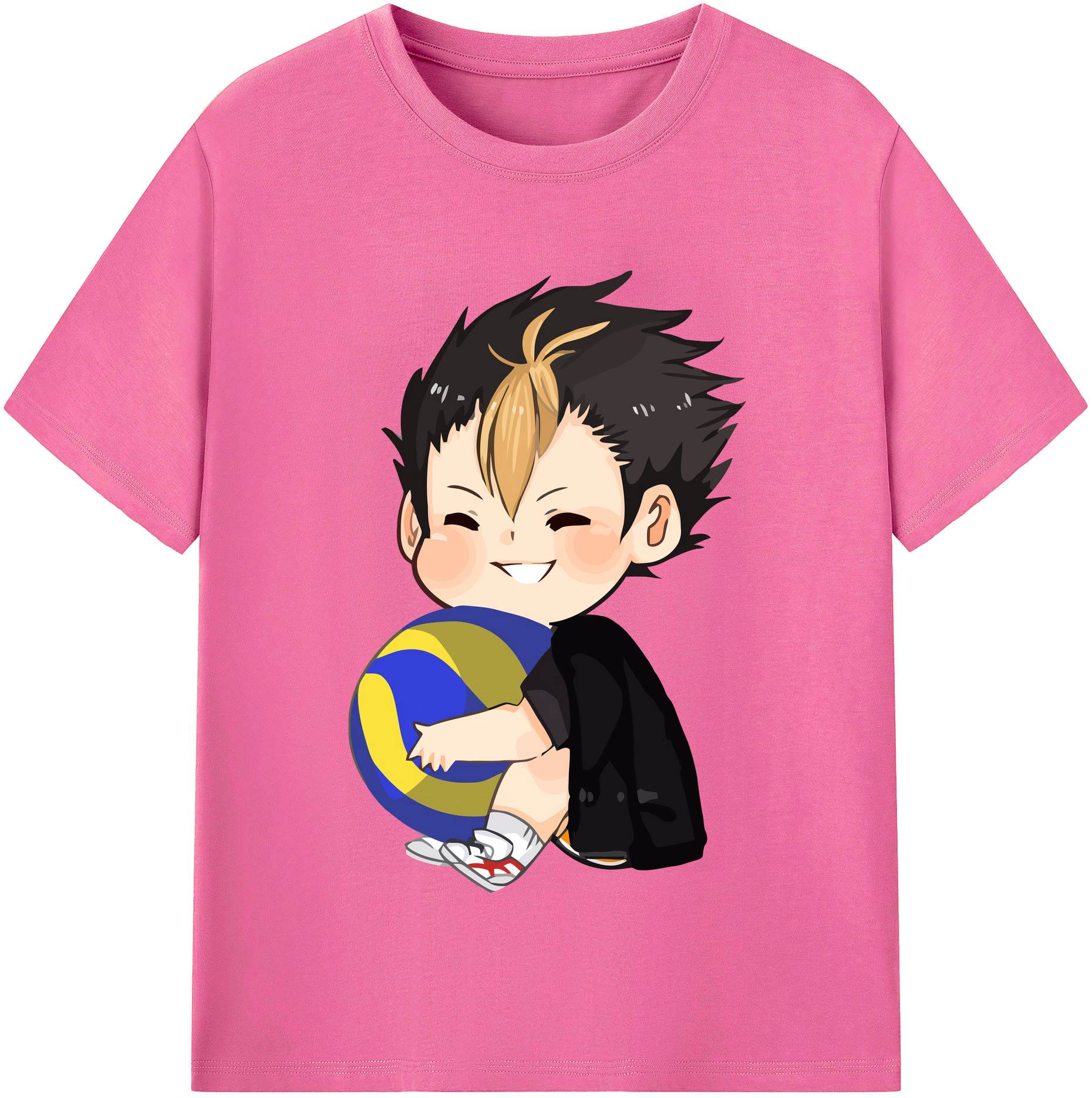 （画像用） ハイキュー!! Haikyu!! レディースカジュアルプリントTシャツ（綿100％）